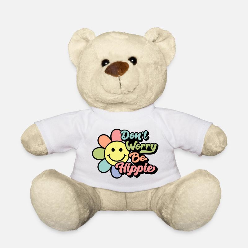 Don't Worry, Be Hippie - Teddy - Weiß