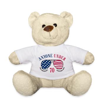 Tous les moins de 70 ans pour le président 2024 - Nounours - blanc - Devant