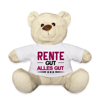 rente gut alles gut - Teddy - Weiß - Vorne