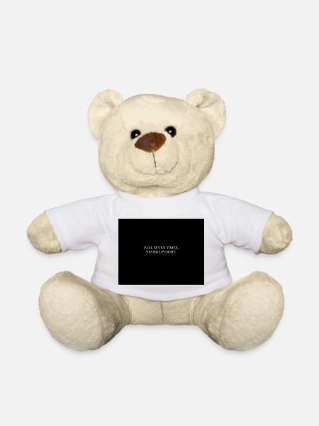 FALL SEVEN TIMES - Teddy Bear - white