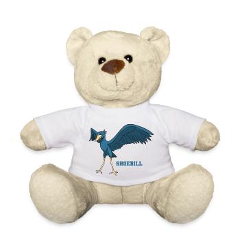 Shoebill Bird Ornithologist Forest I Gift - Teddy Bear - white - Front