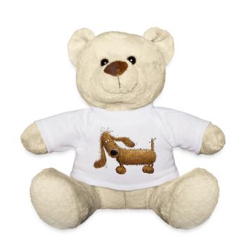 Drôle de teckel I teckel I Teckel I Hund - Nounours - blanc - Devant