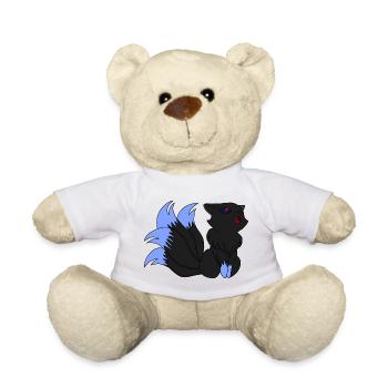 Dark Kitsune / Idée cadeau - Nounours - blanc - Devant
