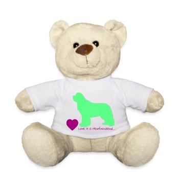 Love is a Newfoundland 012 - Teddy - Weiß - Vorne