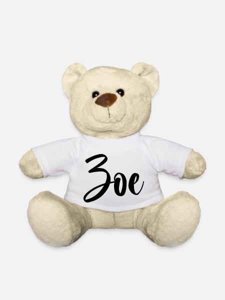 Name - Zoe - Teddy - Weiß