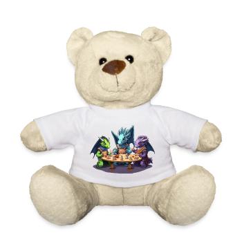 T-shirt de Dragon Dice Roleplay Group RPG - Nounours - blanc - Devant