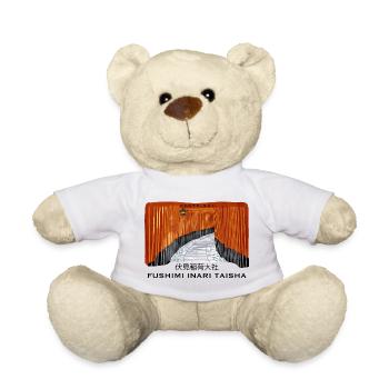 Japan, Kyoto, Fushimi Inari Taisha Torii Zeichnung - Teddy - Weiß - Vorne