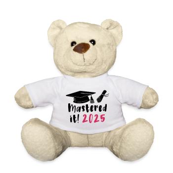 Gemeistert 2025 Master Abschluss Graduiert 2025 - Teddy - Weiß - Vorne