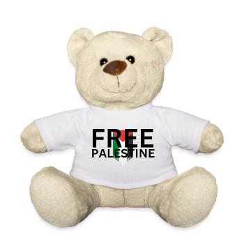Palestine libre - Nounours - blanc - Devant