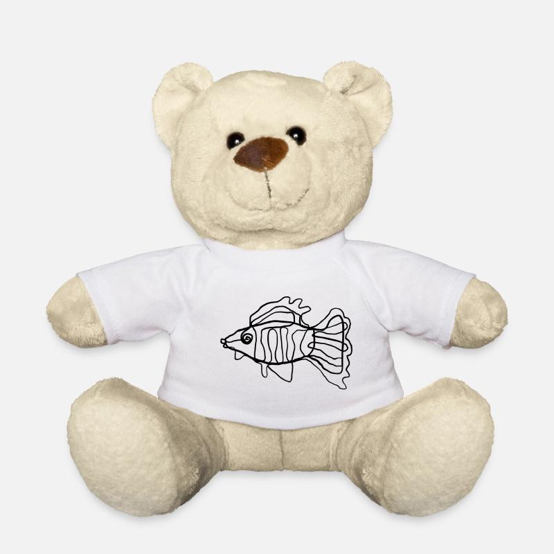 Fisch - Teddy - Weiß