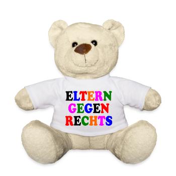 Eltern gegen rechts - Teddy - Weiß - Vorne