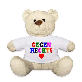 Gegen rechts - Teddy - Weiß - Vorne