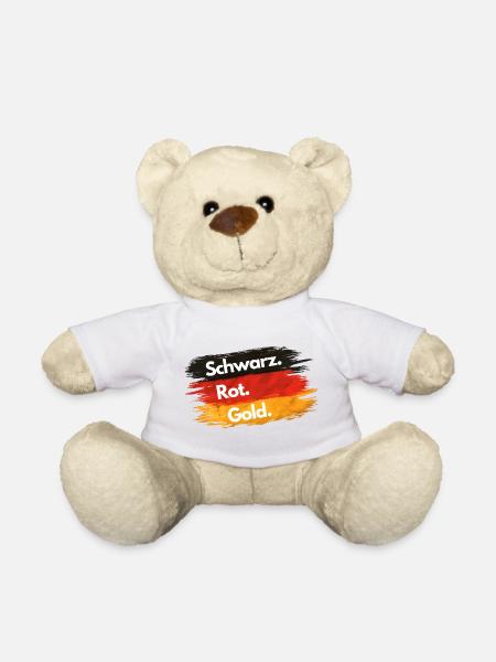 Noir - Rouge - Or - Allemagne - Nounours - blanc