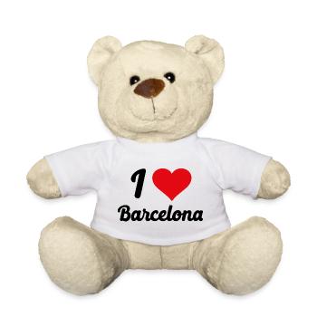 I Love Barcelona - Teddy - Weiß - Vorne