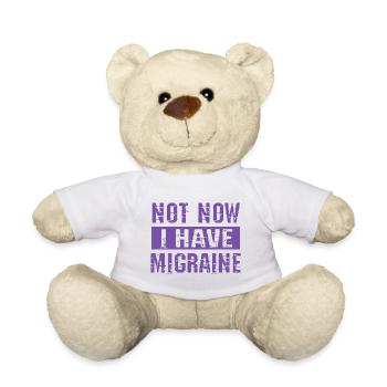 Pas maintenant, j’ai des migraines - Nounours - blanc - Devant