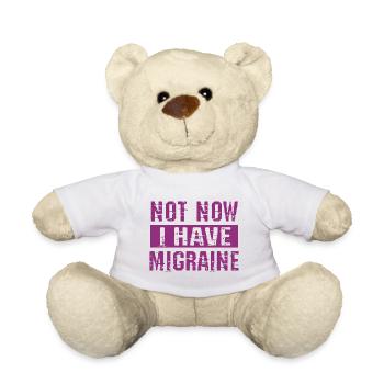 Pas maintenant, j’ai des migraines - Nounours - blanc - Devant