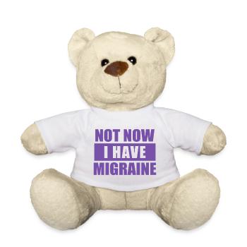 Pas maintenant, j’ai des migraines - Nounours - blanc - Devant