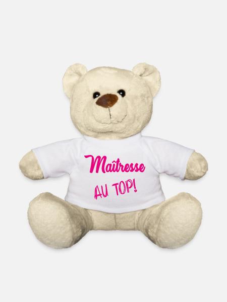 MAÎTRESSE. MERCI. MERCI MAÎTRESSE - Nounours - blanc