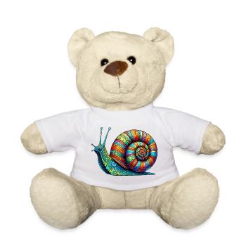 Schnecke - Teddy - Weiß - Vorne
