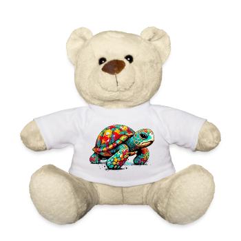 Turtle - Teddy Bear - white - Front