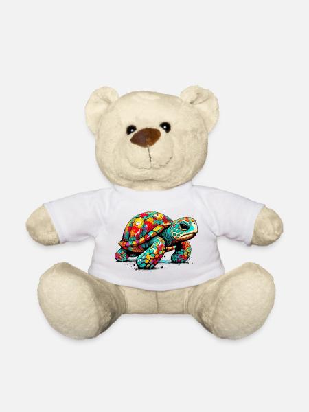 Schildkröte - Teddy - Weiß