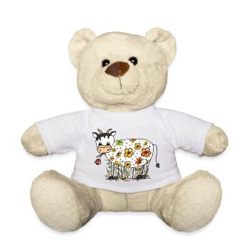 Cow - Teddy Bear - white - Front