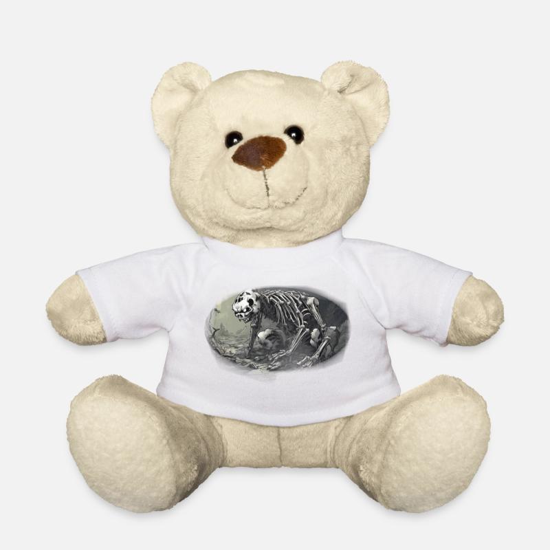 Pandaskelett - Teddy - Weiß
