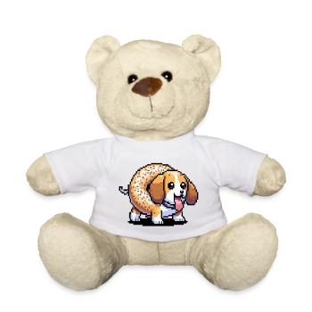 Beagle Bagel - Teddy Bear - white - Front