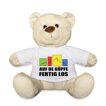 on the Güpfe get set, go-on the summits, get set, go - Teddy Bear - white - Front