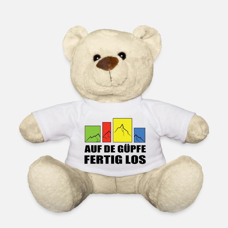 sur le Güpfe, prêts, allez sur les sommets, prêts, partez - Nounours - blanc