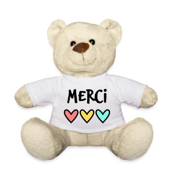 MERCI. MAÎTRESSE. MAÎTRE. MERCI MAÎTRESSE - Nounours - blanc - Devant