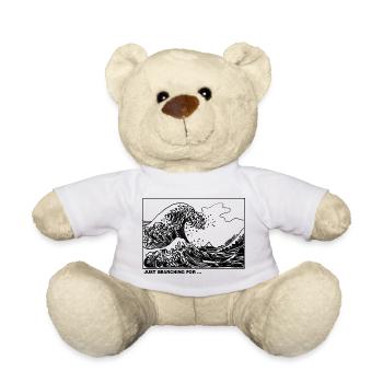 Searching for ... THE WAVE? - Teddy Bear - white - Front