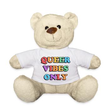 Queer Vibes Nur Regenbogenfarben - Teddy - Weiß - Vorne