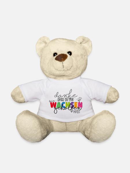Danke für's Wachsen - Teddy - Weiß