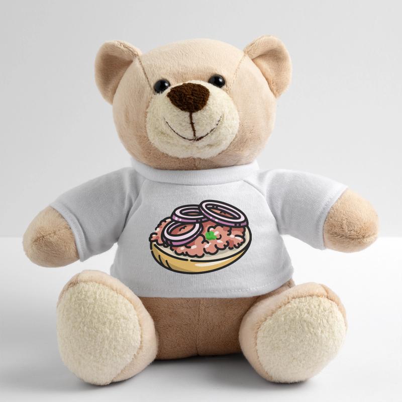 Comic Mettbrötchen Mett Hack Brötchen Zwiebeln Teddy