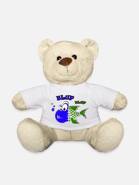 Blup Blup PG Fisch - Teddy - Weiß