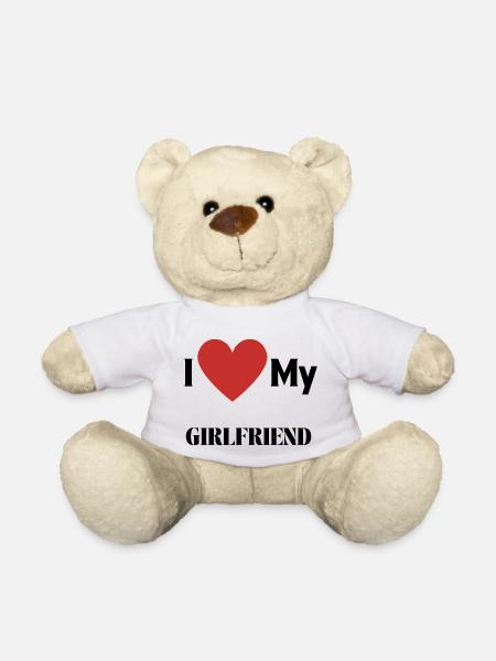 I Love My Girlfriend - Teddy Bear - white