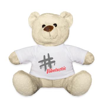 Vibetastic hatch tag slogan - Teddy Bear - white - Front