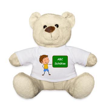 Einschulung ABC Schütze - Teddy - Weiß - Vorne