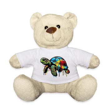 Turtle - Teddy Bear - white - Front