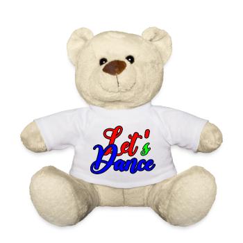 Swinging Dance Line T-Shirt - Teddy Bear - white - Front