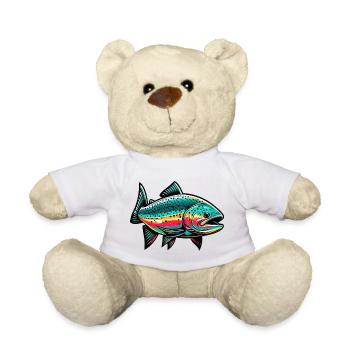 Salmon - Teddy Bear - white - Front