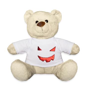 Pumpkin Face - Teddy Bear - white - Front