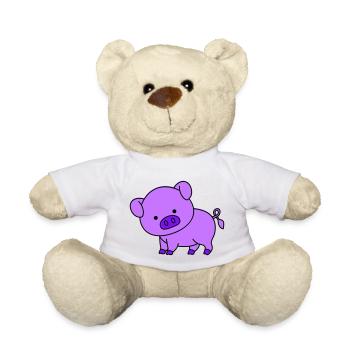 Cochon - Nounours - blanc - Devant