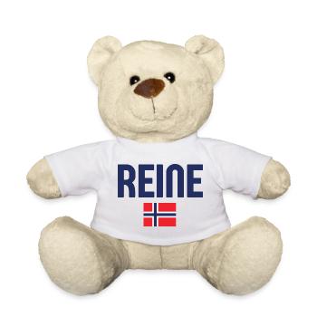 Conception du drapeau de la Reine-Norvège - Nounours - blanc - Devant