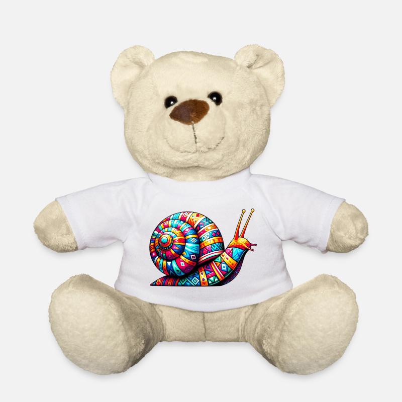 Schnecke - Teddy - Weiß