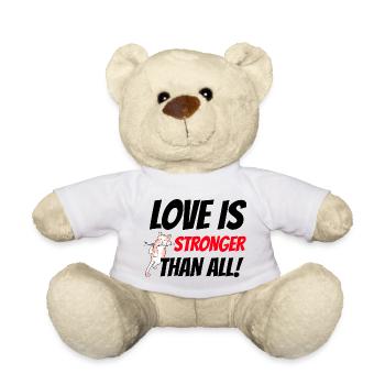 Love is stronger than all - Nounours - blanc - Devant