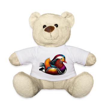 Mandarin duck - Teddy Bear - white - Front