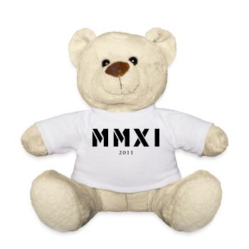 Römische Zahl Geburtsjahr Made in 2011 - Teddy - Weiß - Vorne