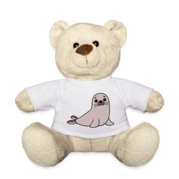Robbe Seehund - Teddy - Weiß - Vorne